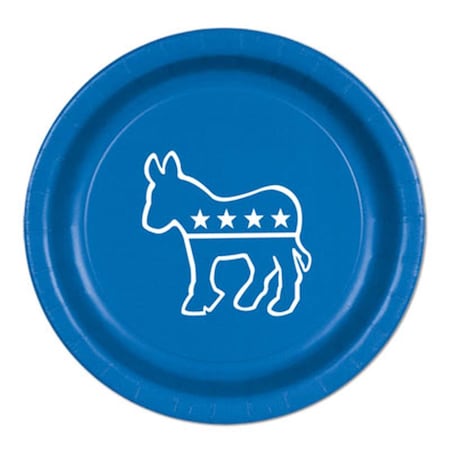 Goldengifts Democratic Plates, Blue, 12PK GO1622068